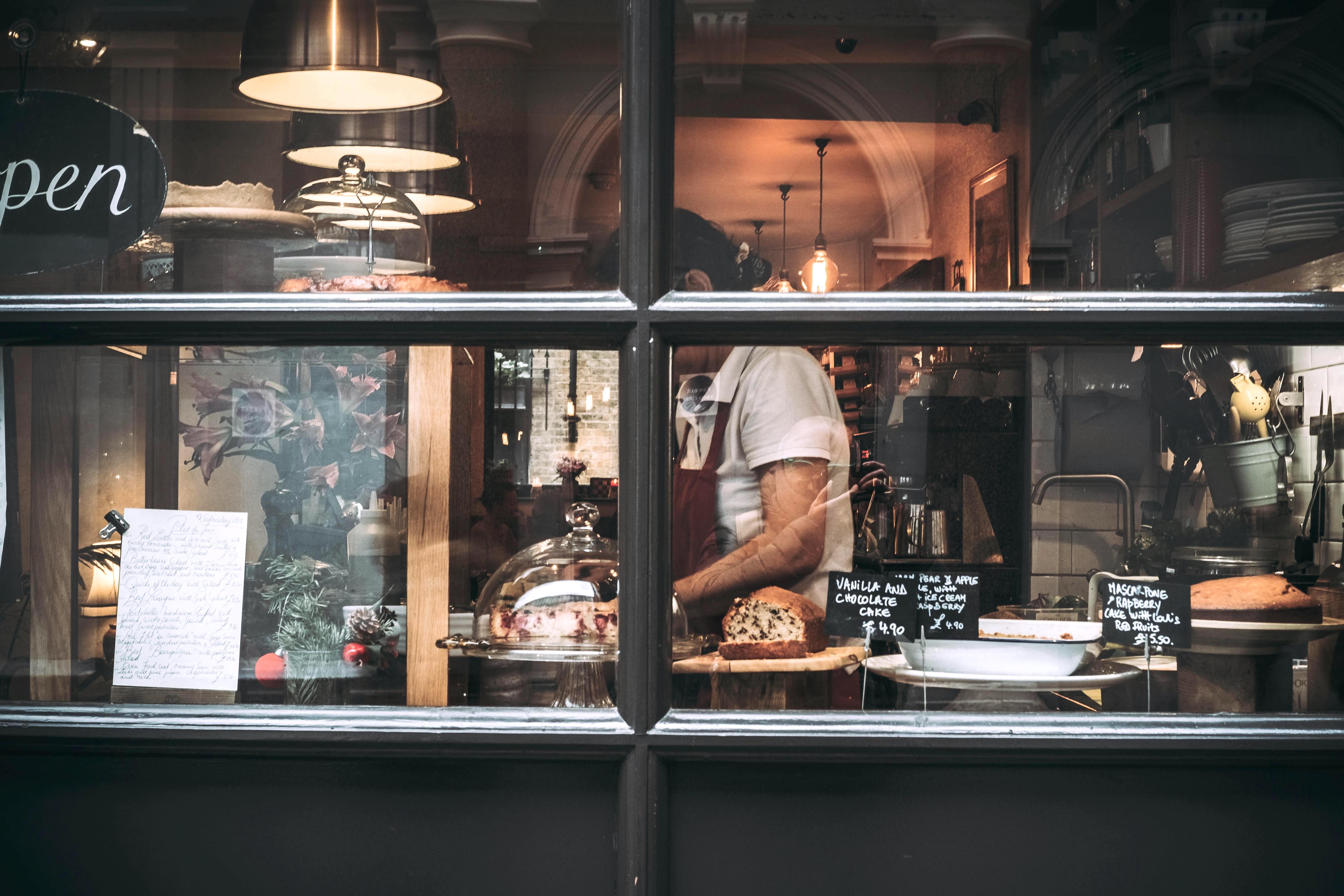 Chef in window